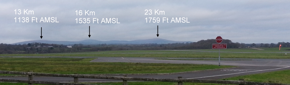 Good visibility reference from Haverfordwest Airport